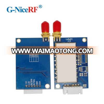 G-NiceRF LoRa611 AES 100mW +rubber antenna TTL 232 485 (+20dBm) Wireless Transceiver LoRa TX/RX Module